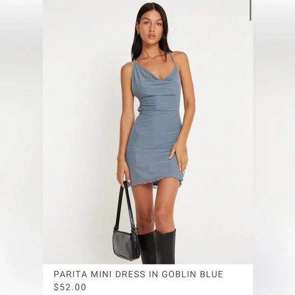 Motel Rocks | Dresses | Parita Mini Dress In Goblin Blue In Size S |  Poshmark